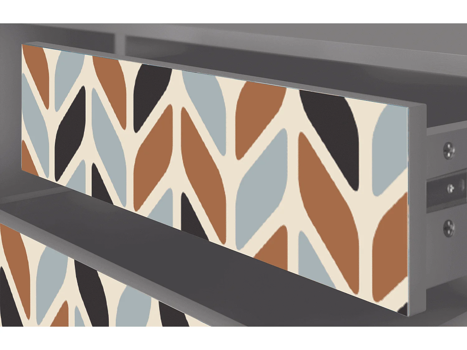 Meuble TV - 170х59х48 cm - T4 - Beige Laure, Gris