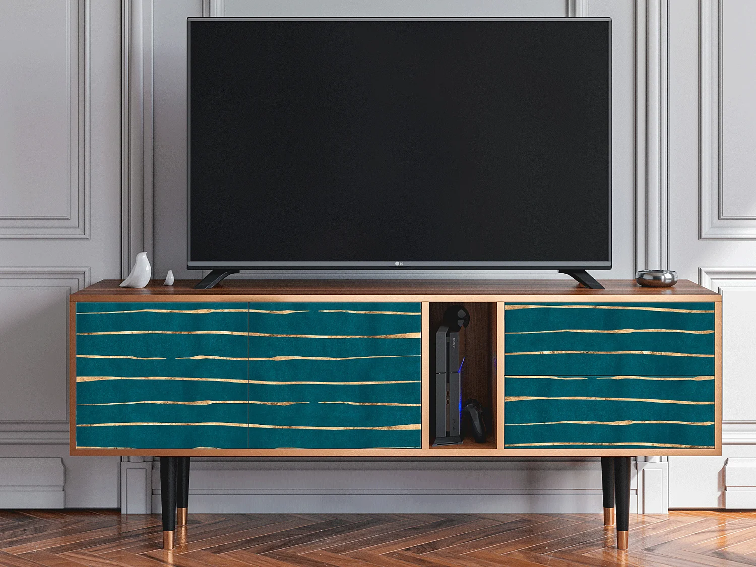 TV-meubel - 170х69х48 cm - T1 - Ocean Drive, Walnoot