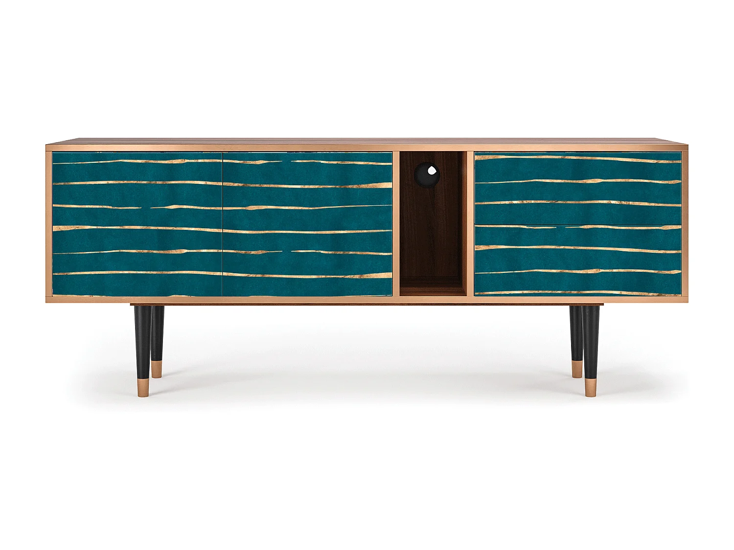 TV-meubel - 170х69х48 cm - T1 - Ocean Drive, Walnoot