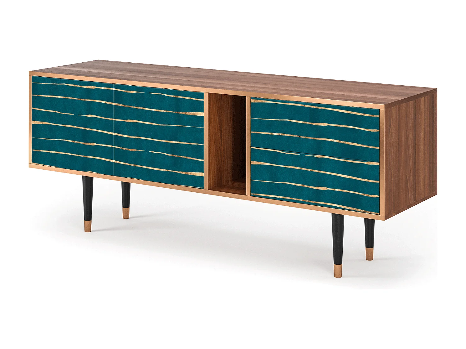 TV-meubel - 170х69х48 cm - T1 - Ocean Drive, Walnoot