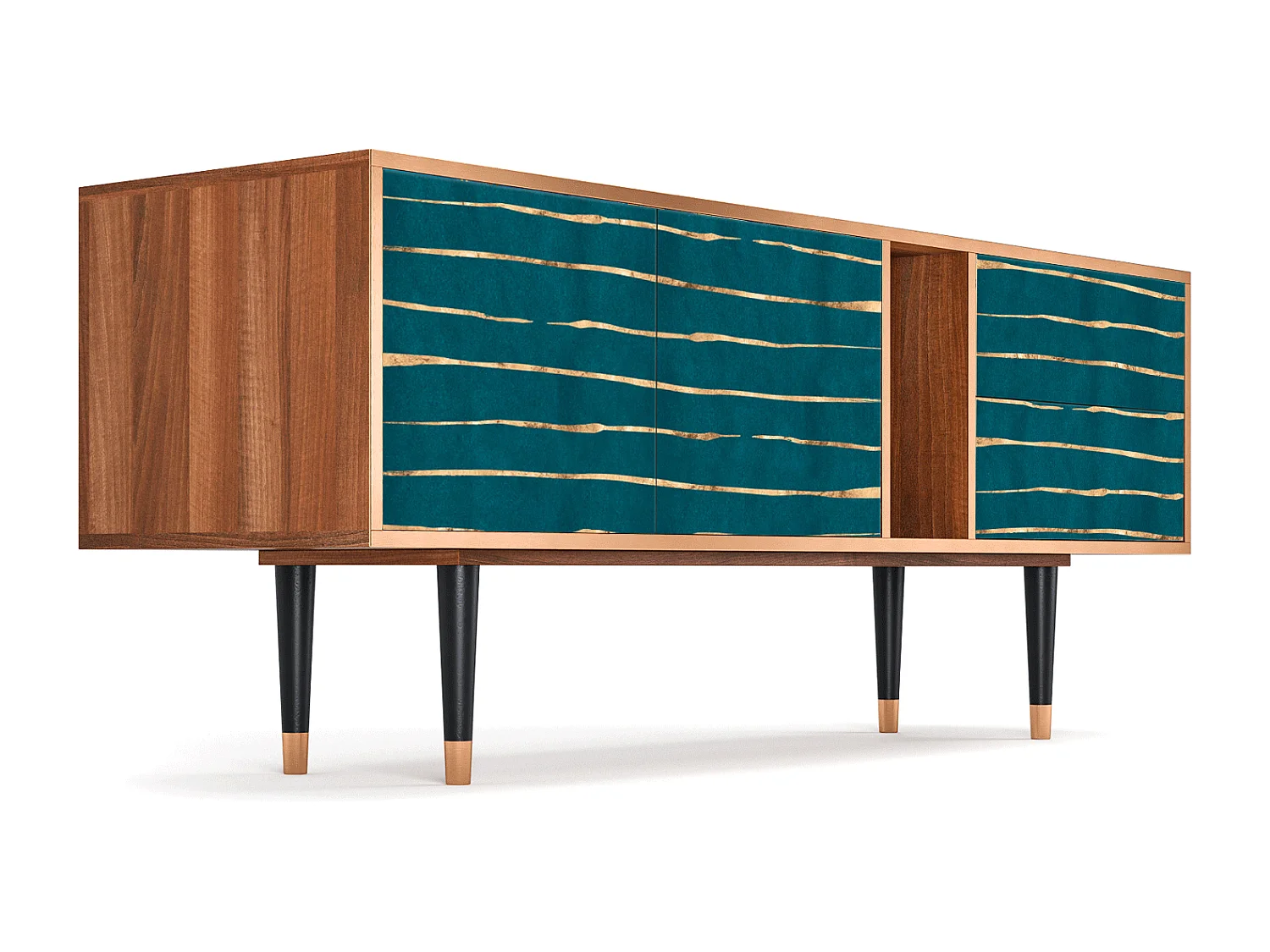 TV-meubel - 170х69х48 cm - T1 - Ocean Drive, Walnoot