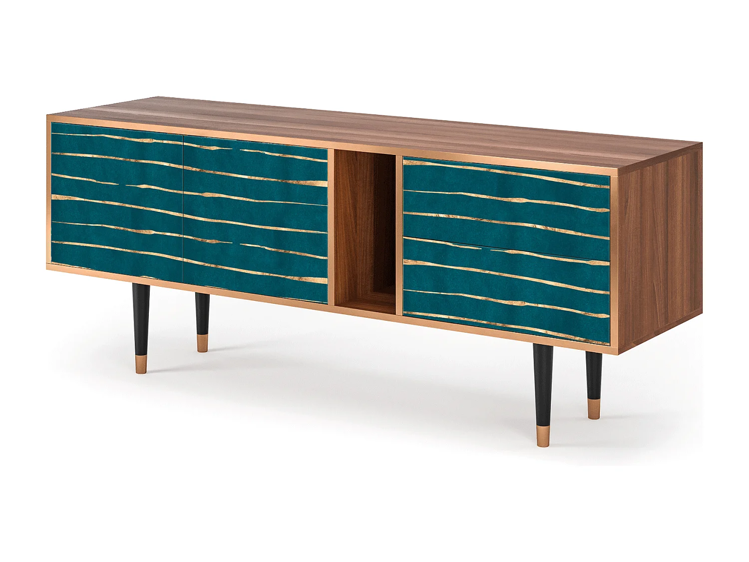 TV-meubel - 170х69х48 cm - T1 - Ocean Drive, Walnoot