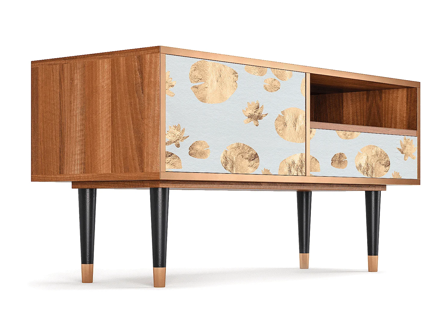 TV-Möbel - 115х59х48 cm - T3 - Blue Giraffe, Walnuss