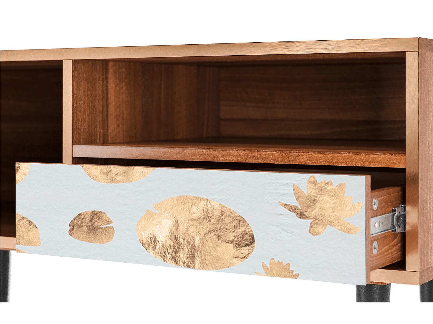 TV-Möbel - 115х59х48 cm - T3 - Blue Giraffe, Walnuss