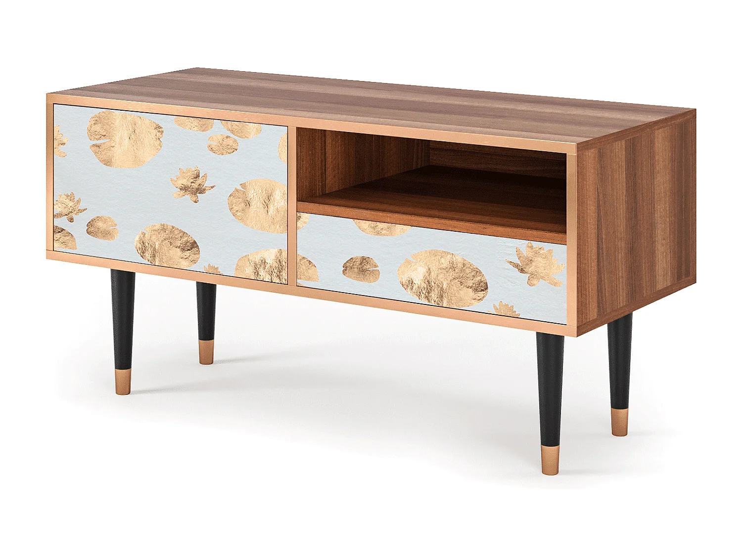 TV-Möbel - 115х59х48 cm - T3 - Blue Giraffe, Walnuss