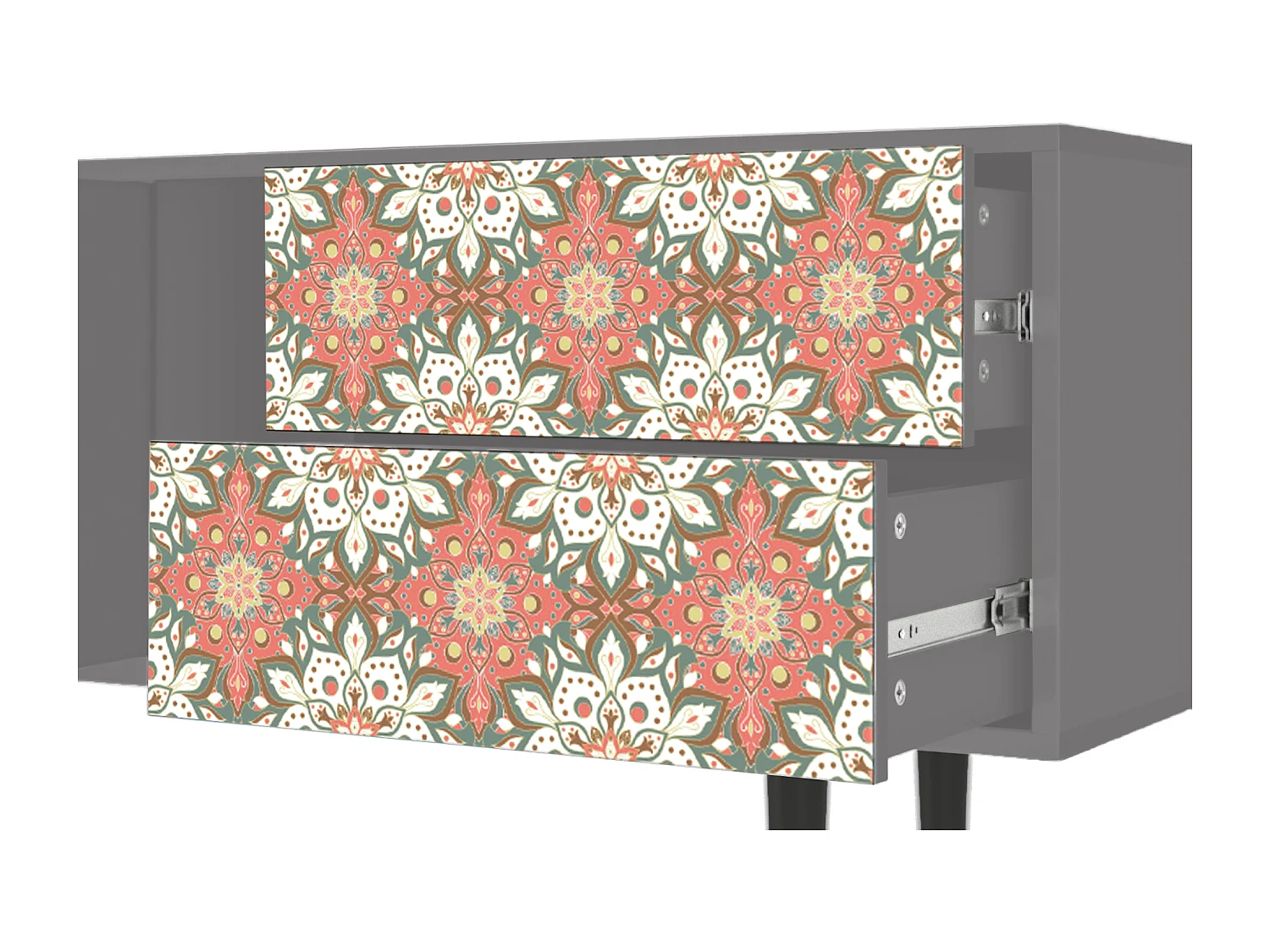 Meuble TV - 170х69х48 cm - T1 - Peach Grove, Gris