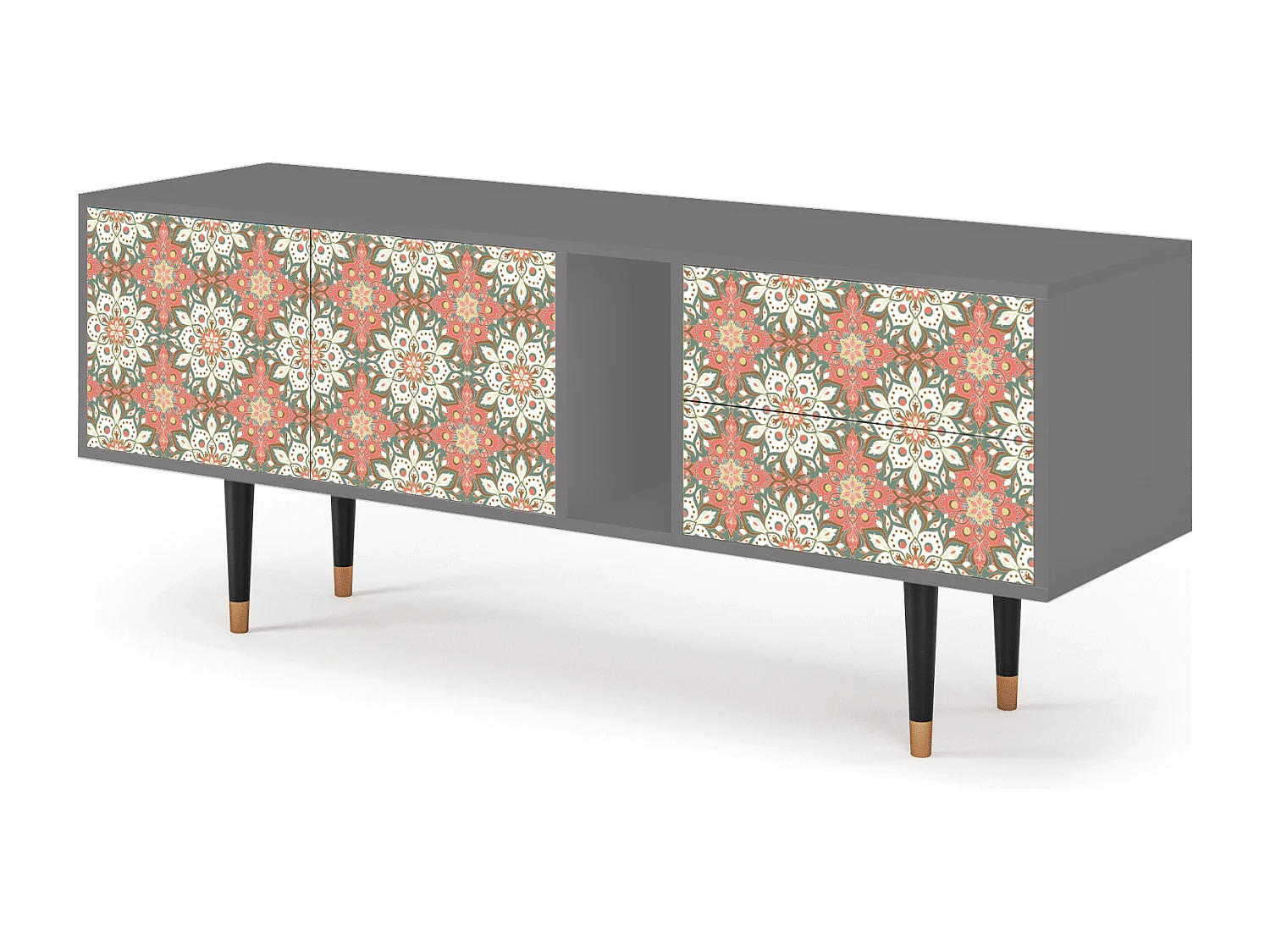 Mobile TV - 170х69х48 cm - T1 - Peach Grove, Grigio