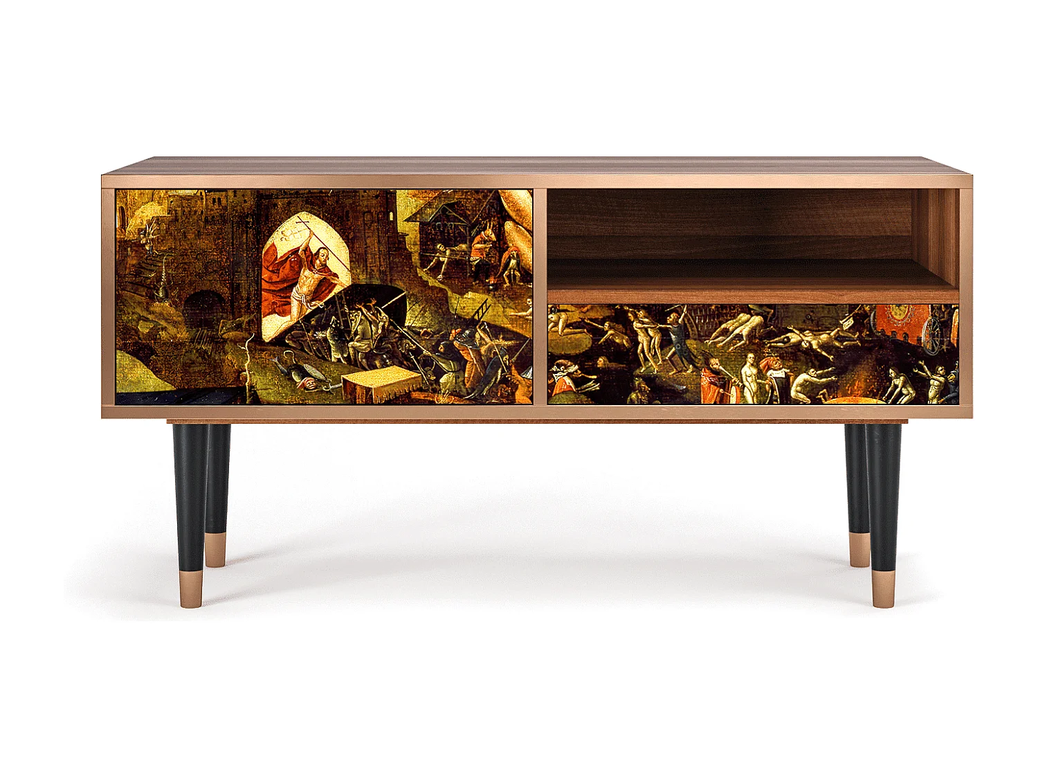 TV-meubel - 115х59х48 cm - T3 - Christ in Limbo, Walnoot