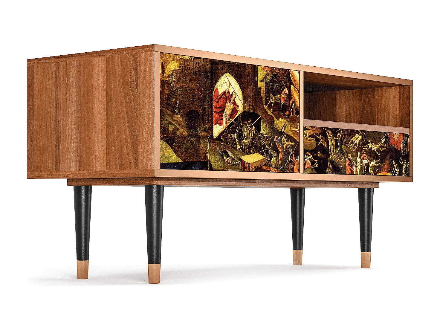 TV-meubel - 115х59х48 cm - T3 - Christ in Limbo, Walnoot