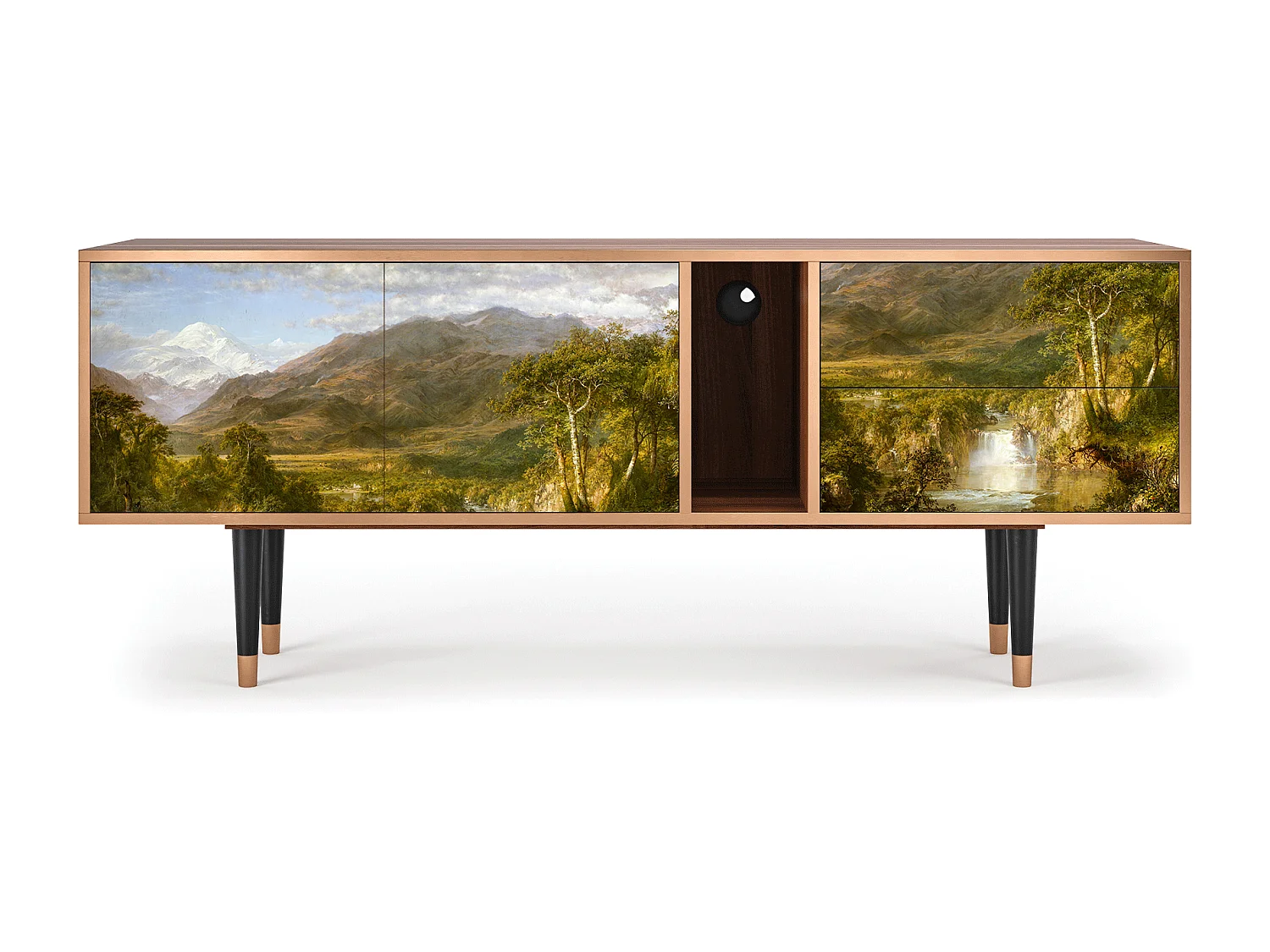 TV-meubel - 170х69х48 cm - T1 - The Heart of the Andes , Walnoot