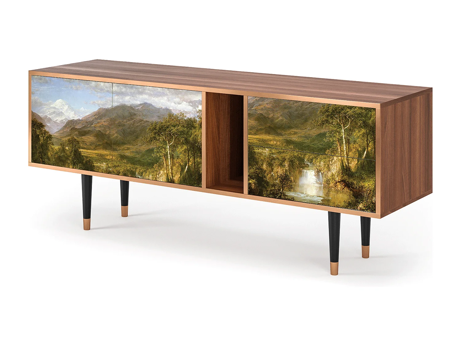 TV-meubel - 170х69х48 cm - T1 - The Heart of the Andes , Walnoot