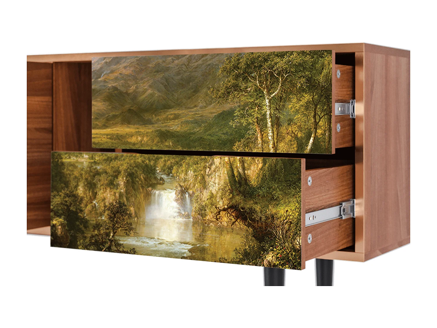 TV-meubel - 170х69х48 cm - T1 - The Heart of the Andes , Walnoot