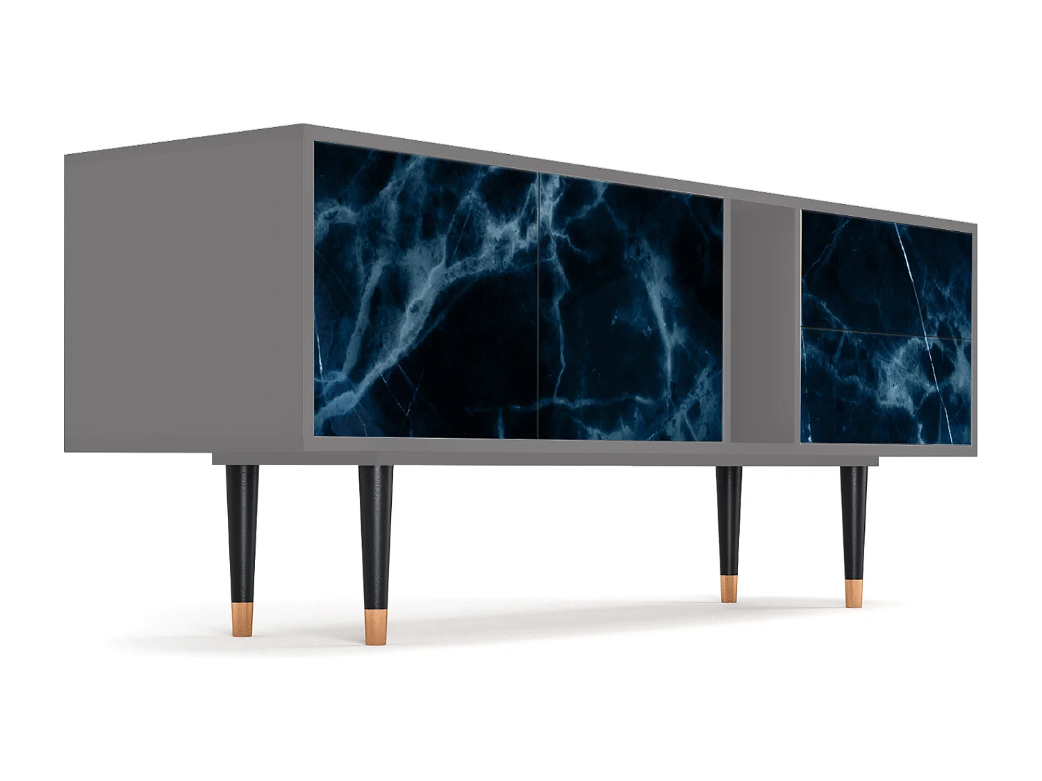 Mobile TV - 170х69х48 cm - T1 - Deep Ocean, Grigio