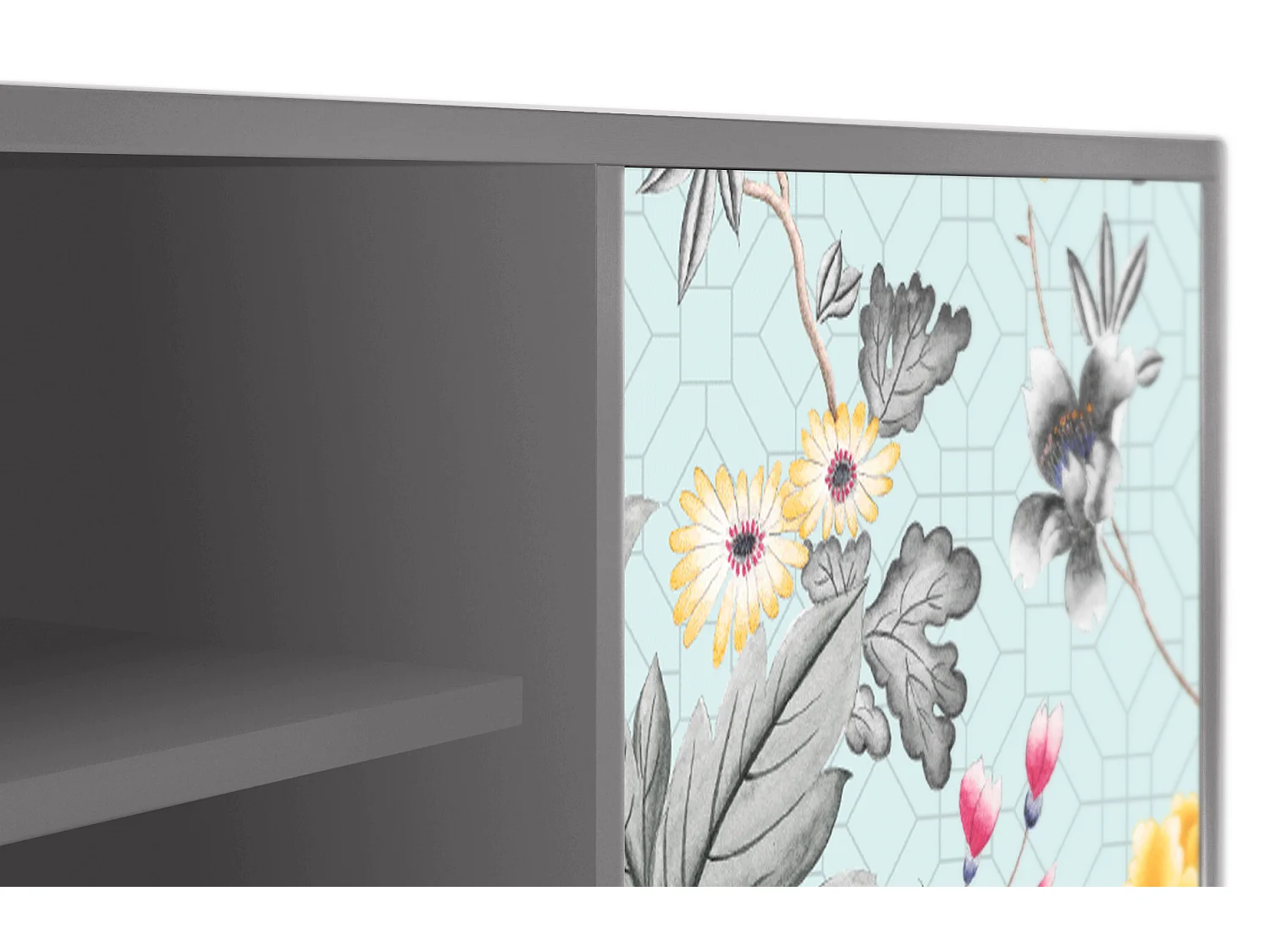 Mobile TV - 170х69х48 cm - T2 - Sky Garden, Grigio