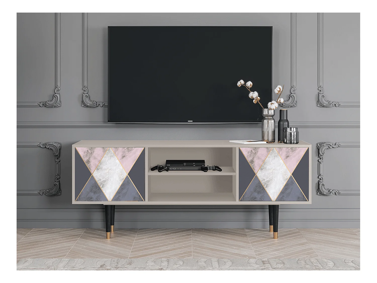 Meuble TV - 170х69х48 cm - T2 - Ideal Harmony, Sable