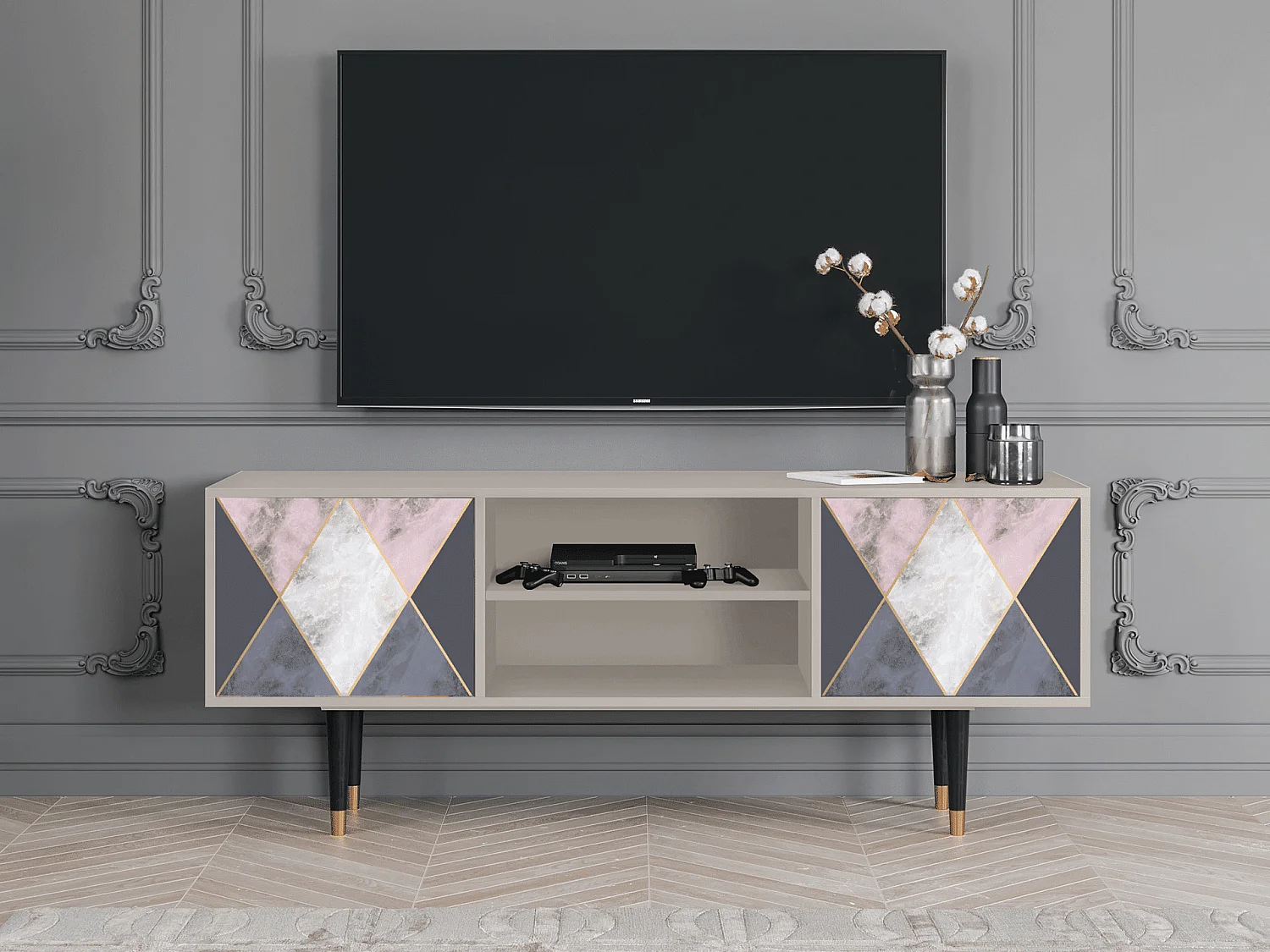 Meuble TV - 170х69х48 cm - T2 - Ideal Harmony, Sable
