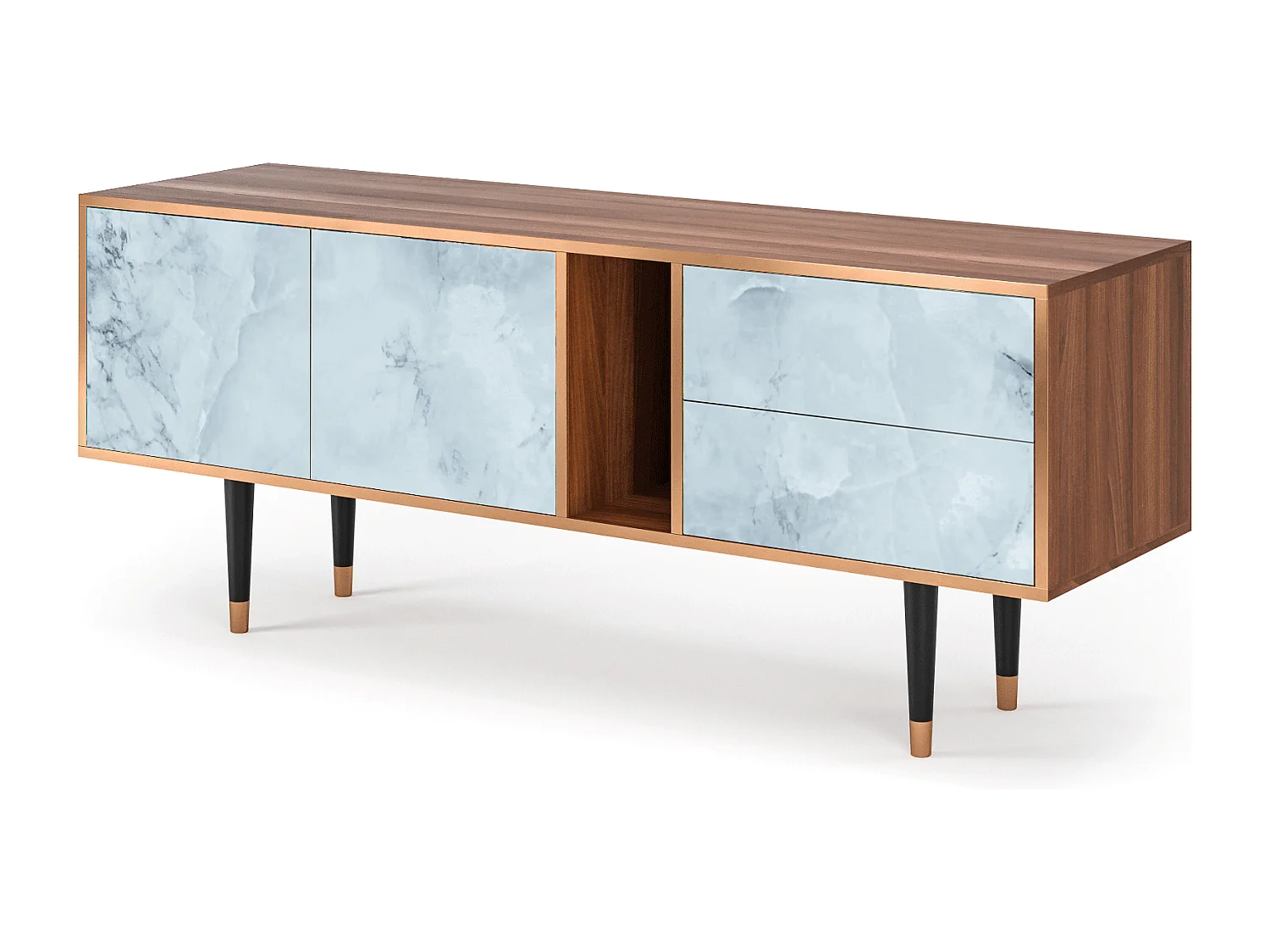 TV-Möbel - 170х69х48 cm - T1 - Glacial Colour, Walnuss