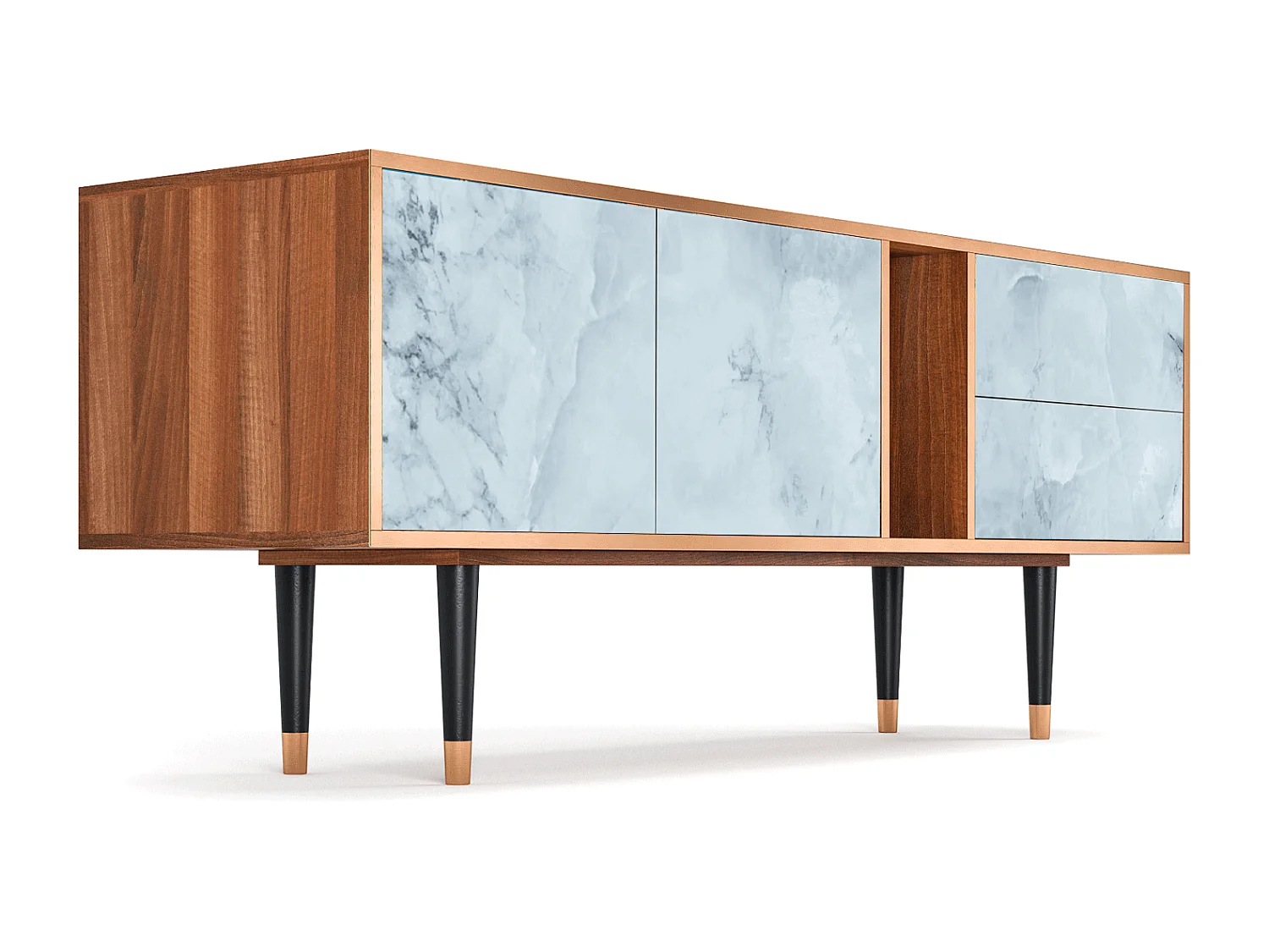 Meuble TV - 170х69х48 cm - T1 - Glacial Colour, Noyer