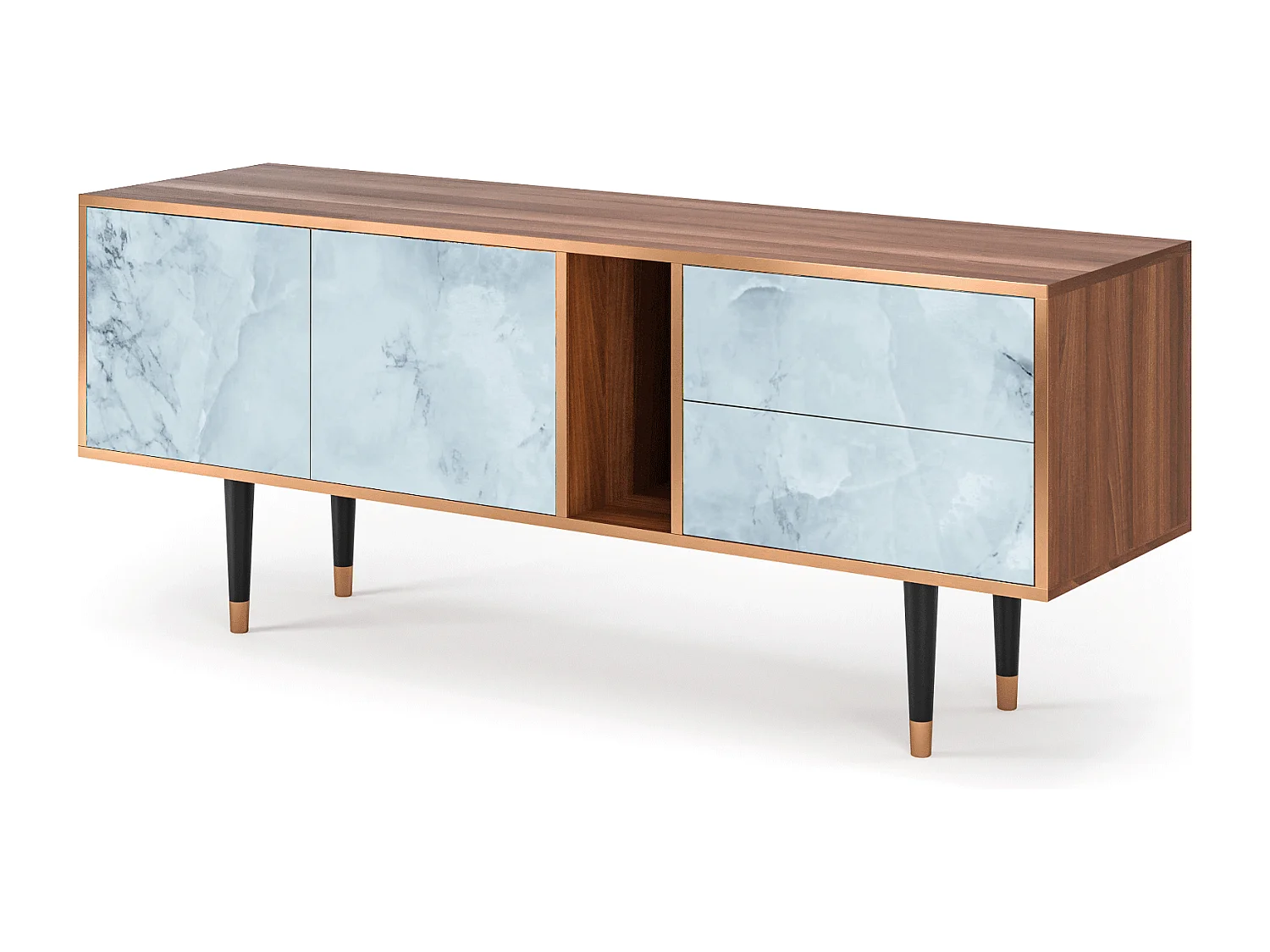 TV-Möbel - 170х69х48 cm - T1 - Glacial Colour, Walnuss