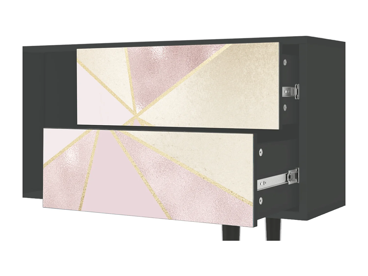 Mueble de TV - 170х69х48 cm - T1 - Cosmopolitan Diva, Antracita