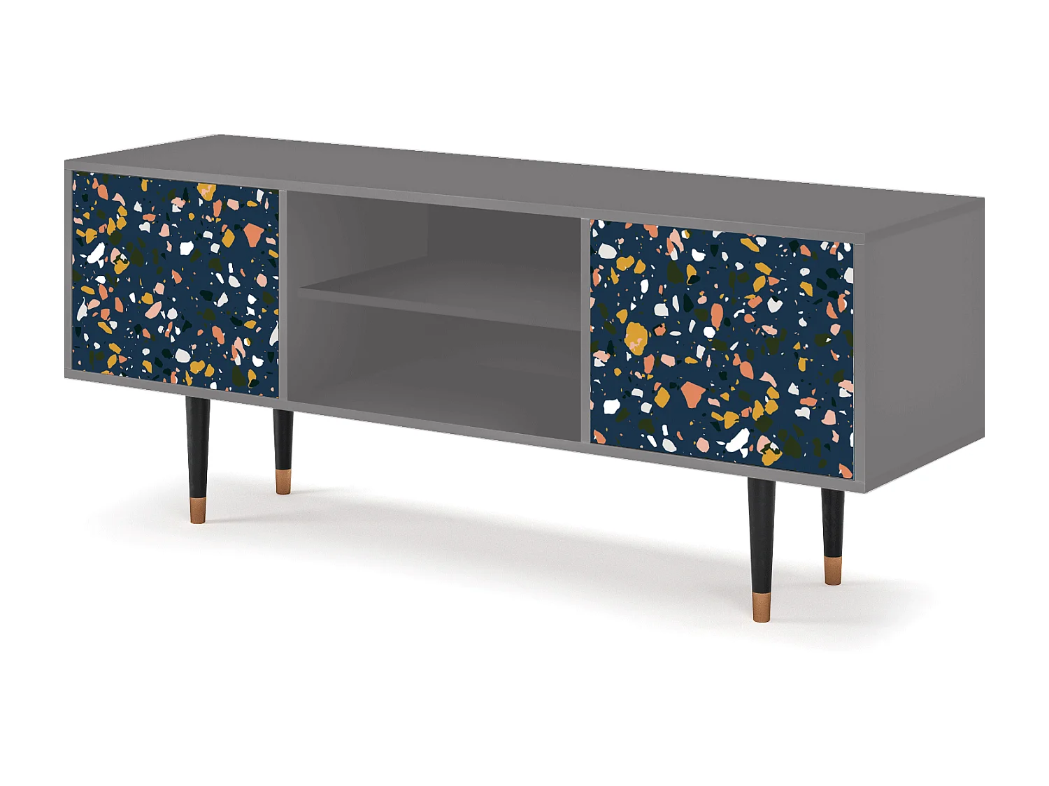 Meuble TV - 170х69х48 cm - T2 - Night Sky Langhterns, Gris