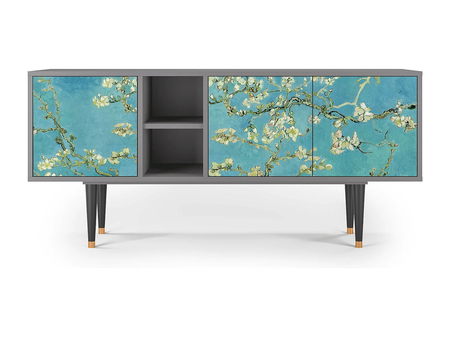 Meuble TV - 150х69х41 cm - T5 - Almond Blossom, Gris