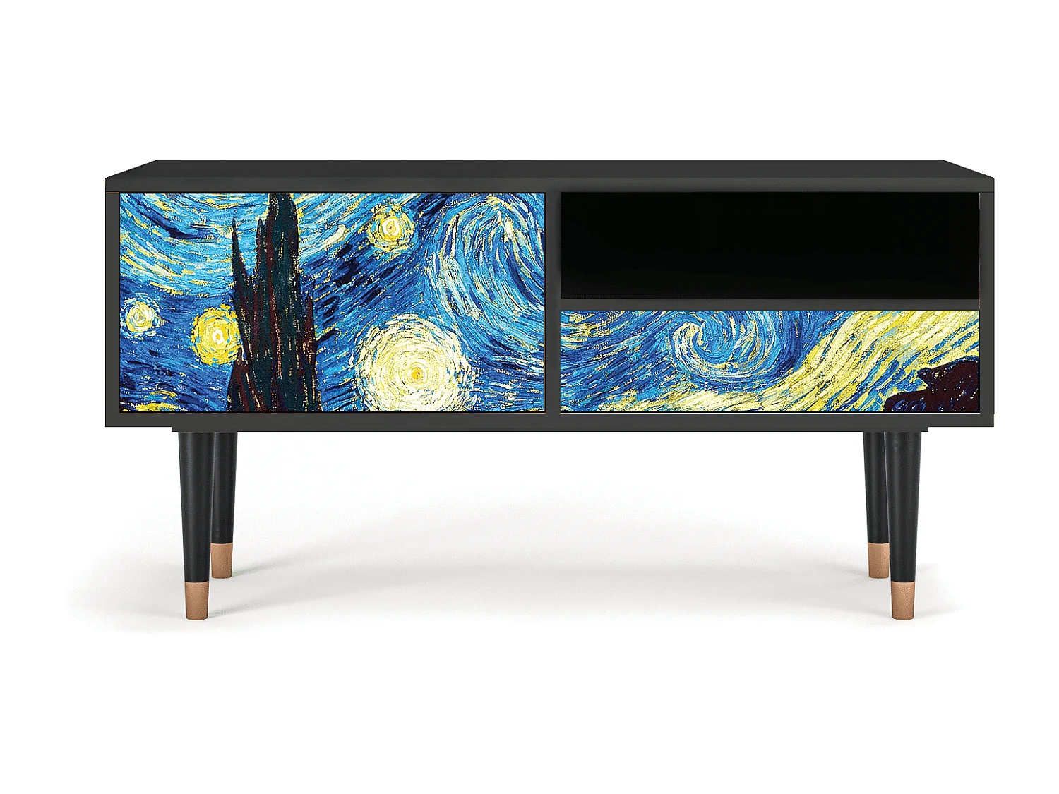 Mueble de TV - 115х59х48 cm - T3 - The Starry Night  , Antracite