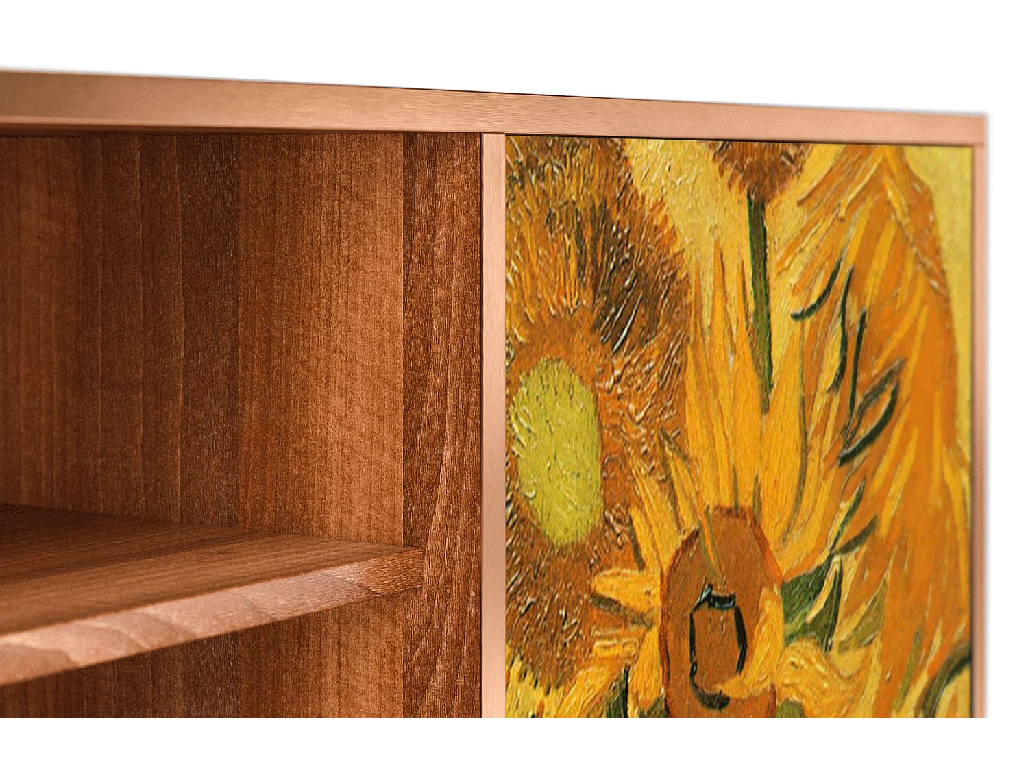 TV-meubel - 170х69х48 cm - T2 - Sunflowers, Walnoot
