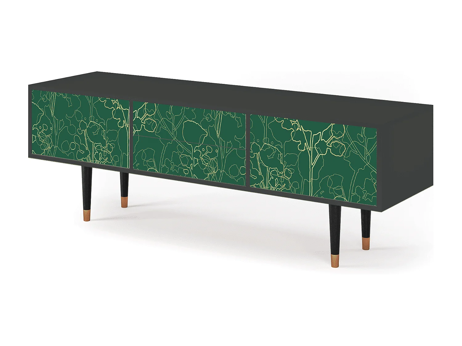 Meuble TV - 170х59х48 cm - T4 - Emerald Forest, Anthracite