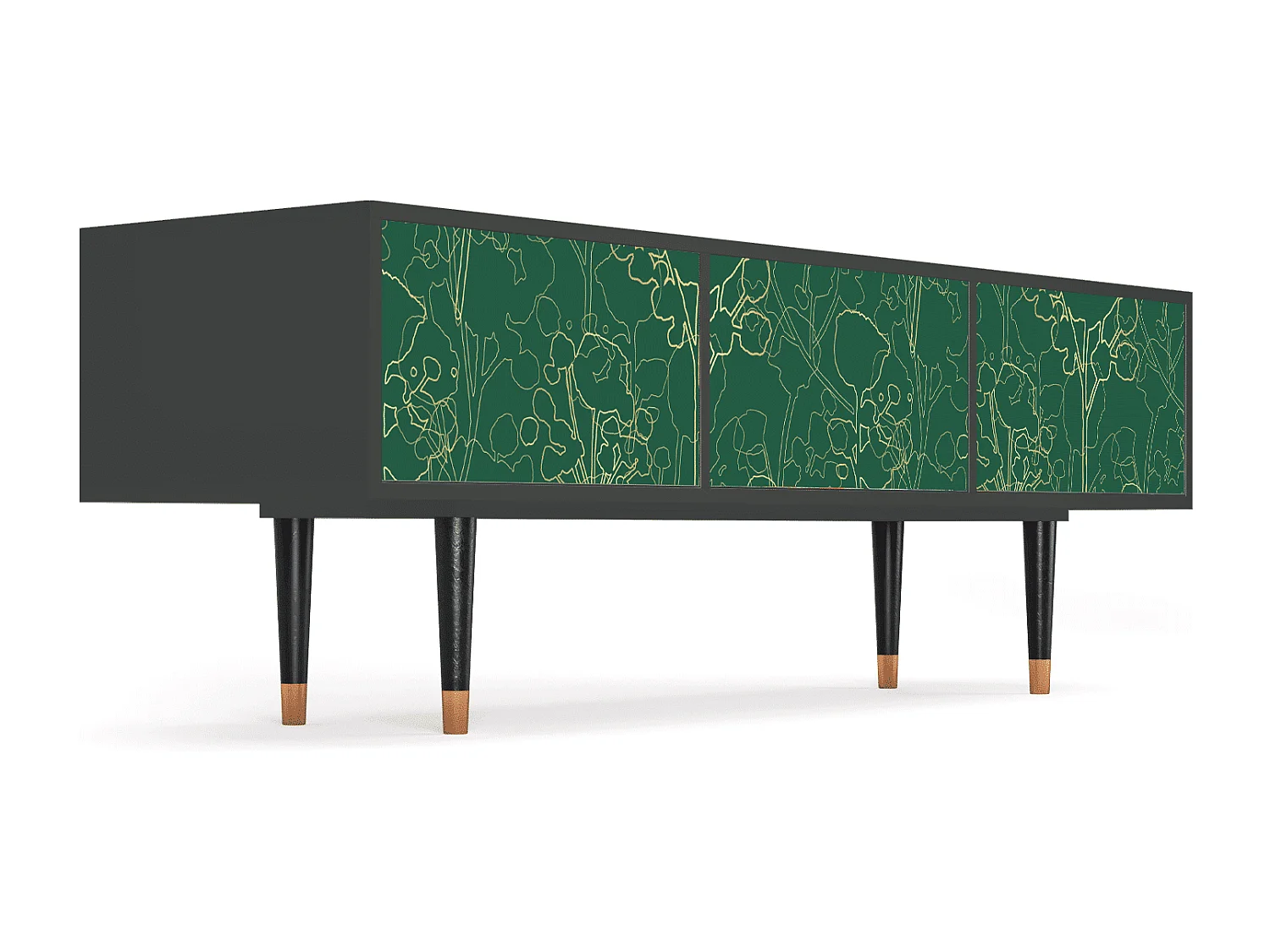 Meuble TV - 170х59х48 cm - T4 - Emerald Forest, Anthracite
