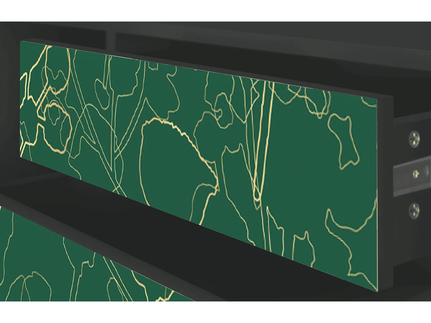 Meuble TV - 170х59х48 cm - T4 - Emerald Forest, Anthracite
