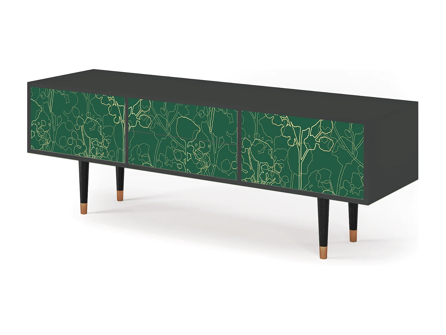 TV-meubel - 170х59х48 cm - T4 - Emerald Forest, Antraciet