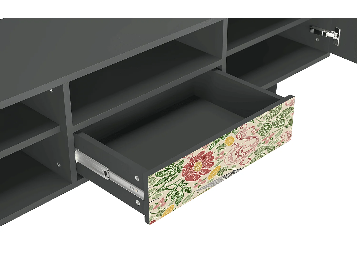 Meuble TV - 170х59х41 cm - T6 - Spring Swallow, Anthracite