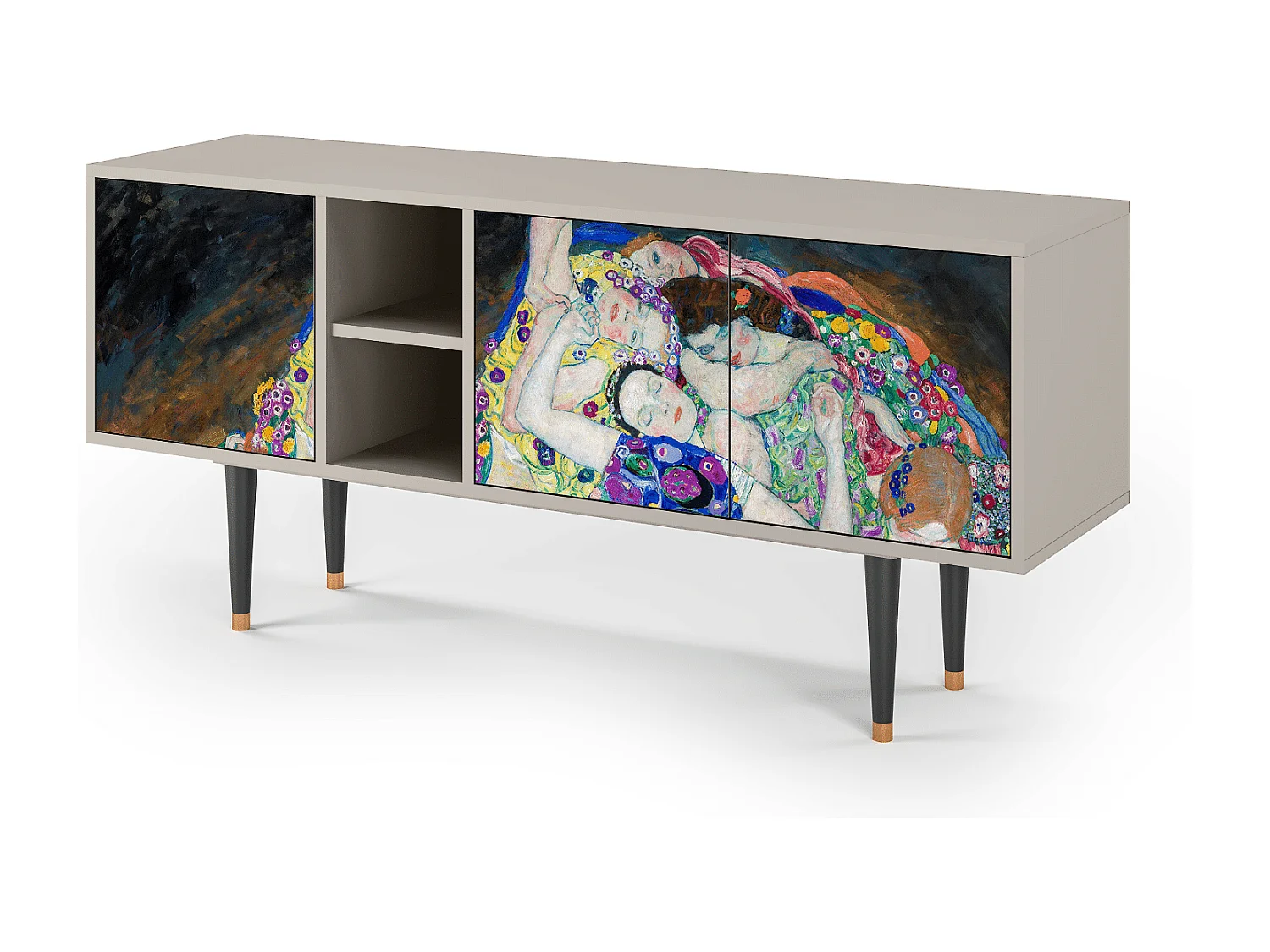 Mobile TV - 150х69х41 cm - T5 - The Maiden by Klimt, Sabbia