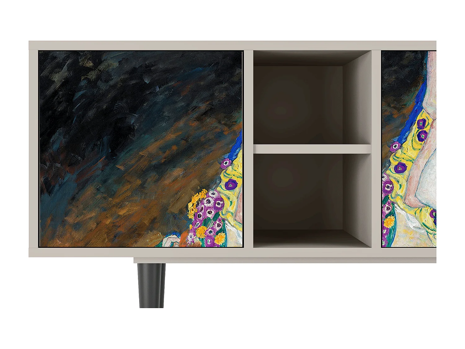 Mobile TV - 150х69х41 cm - T5 - The Maiden by Klimt, Sabbia