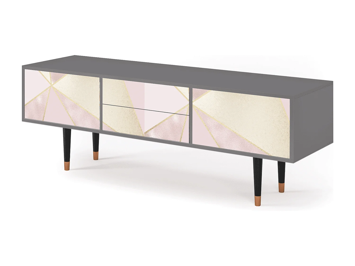 Mueble de TV - 170х59х48 cm - T4 - Cosmopolitan Diva, Cinza