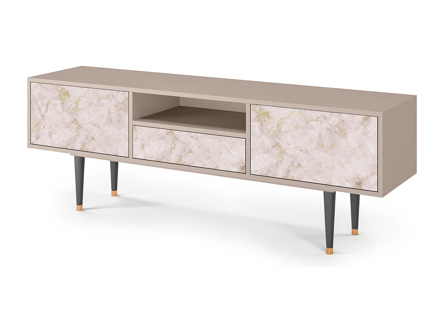 TV-Möbel - 170х59х41 cm - T6 - Dirty Roses, Sand