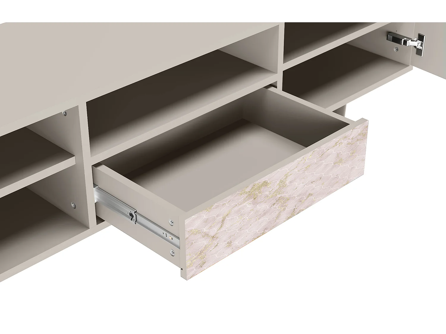 TV-Möbel - 170х59х41 cm - T6 - Dirty Roses, Sand