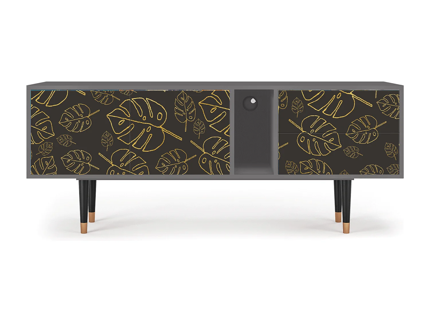 Meuble TV - 170х69х48 cm - T1 - Fall Of The Leaves, Gris