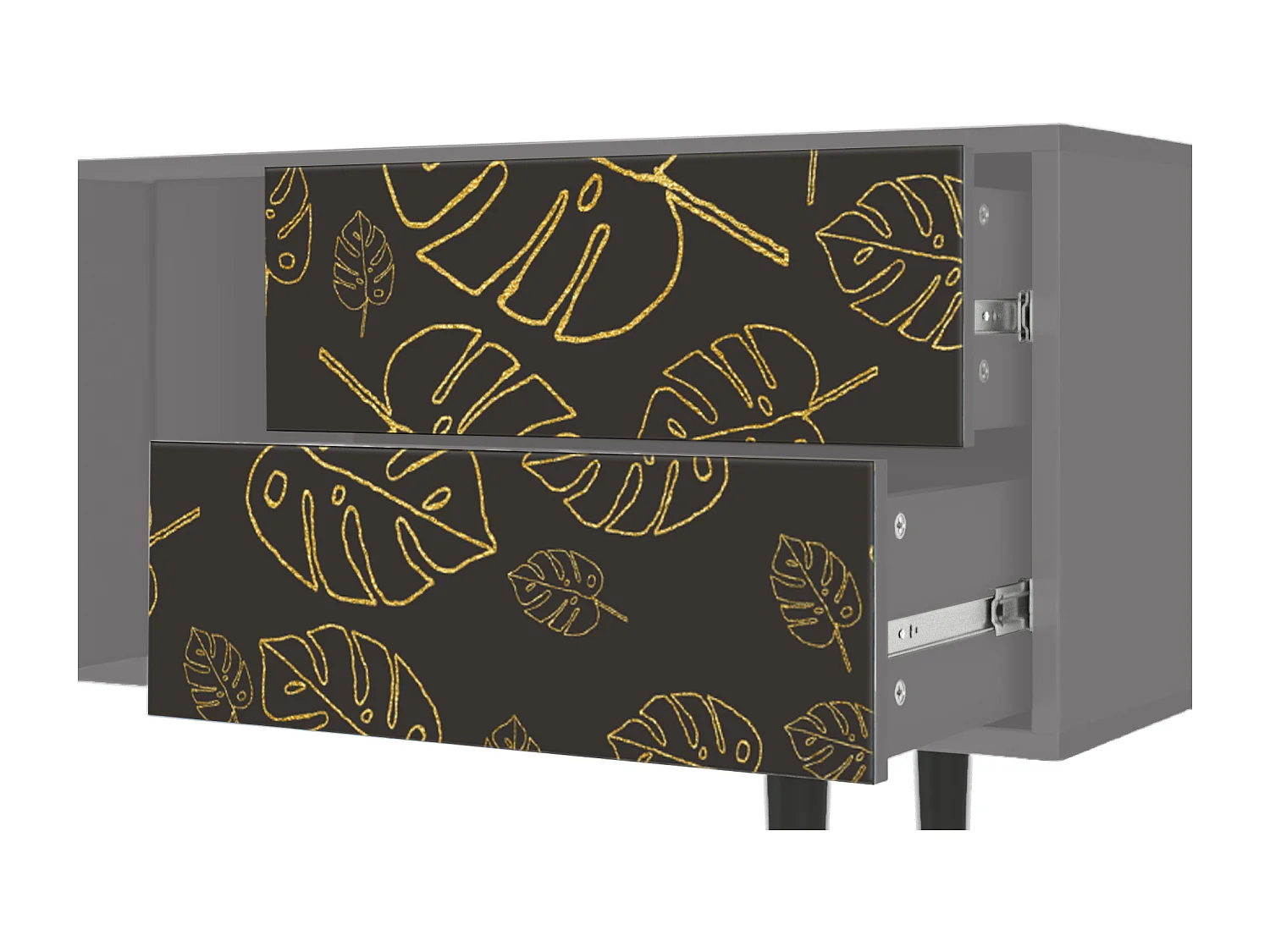 Meuble TV - 170х69х48 cm - T1 - Fall Of The Leaves, Gris