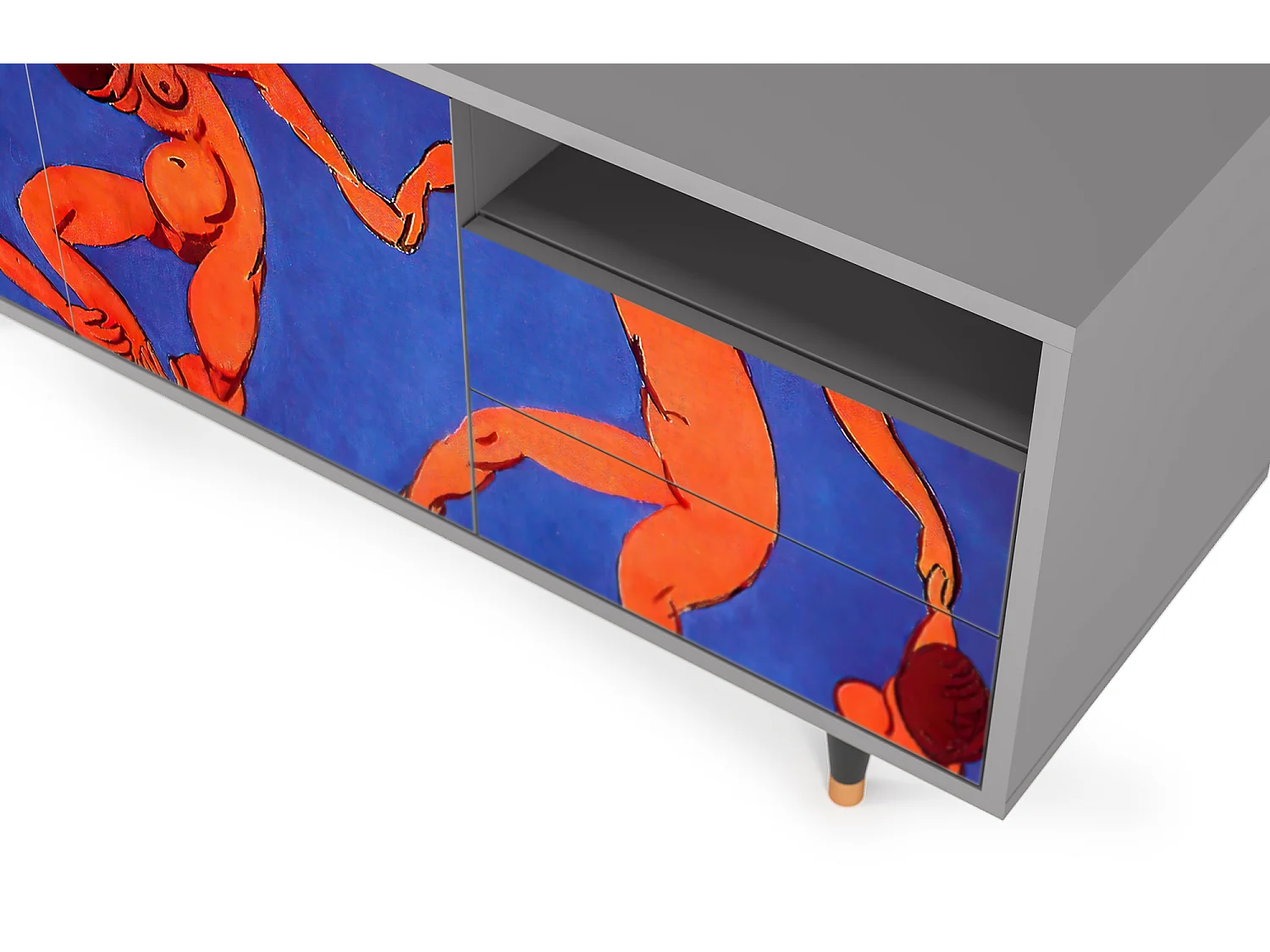 Szafka RTV - 125х56х41 cm - T7 - The Dance by Matisse , Szary