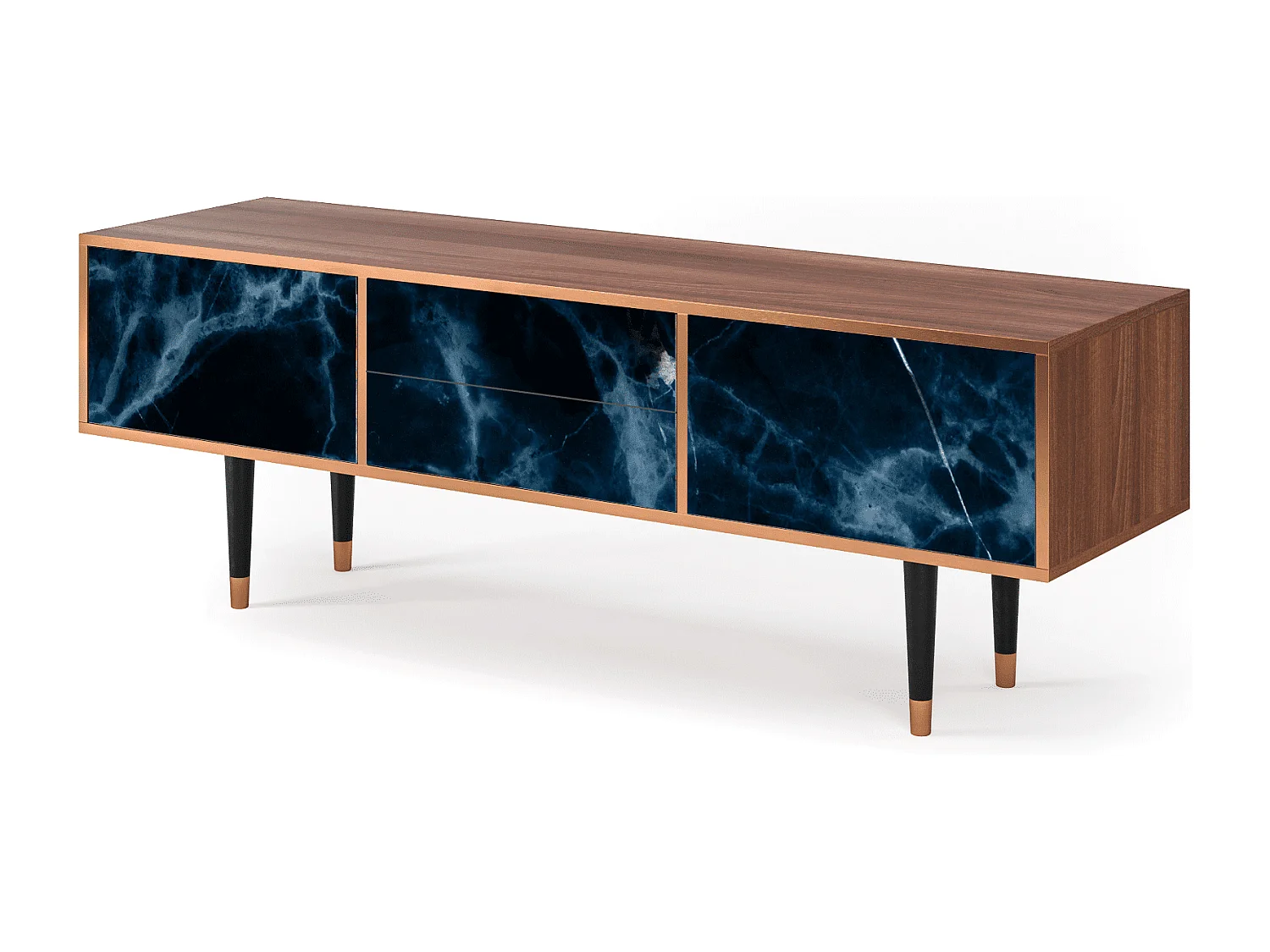 Mobile TV - 170х59х48 cm - T4 - Deep Ocean, Noce