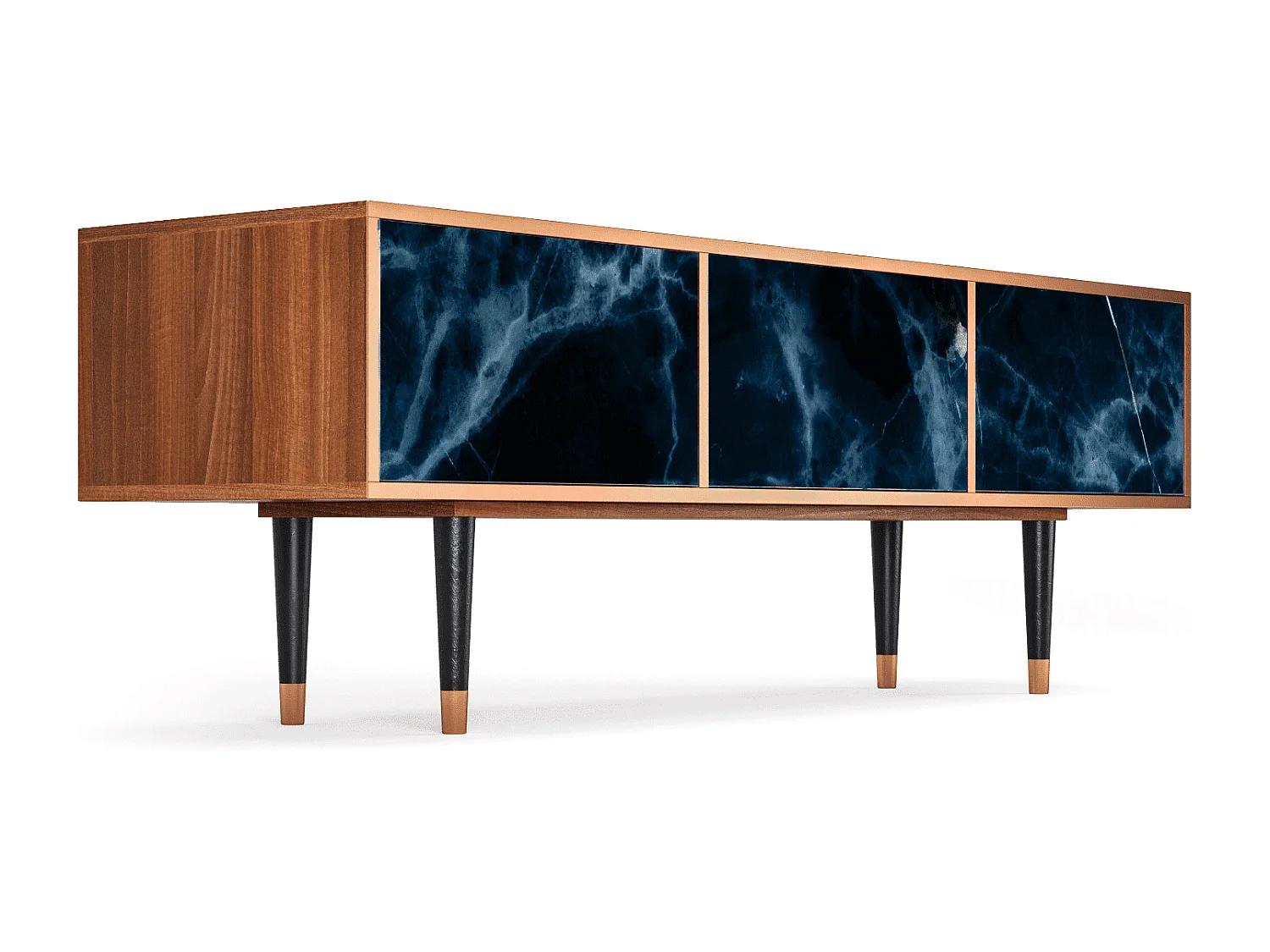 Mobile TV - 170х59х48 cm - T4 - Deep Ocean, Noce