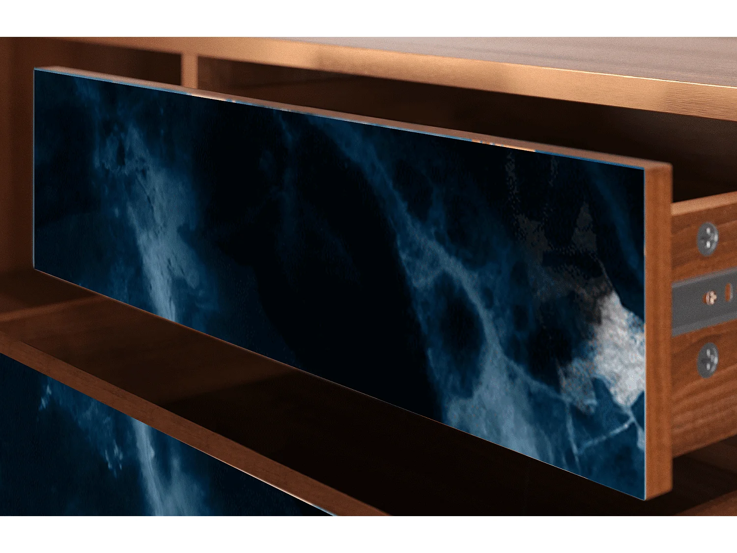 Mobile TV - 170х59х48 cm - T4 - Deep Ocean, Noce