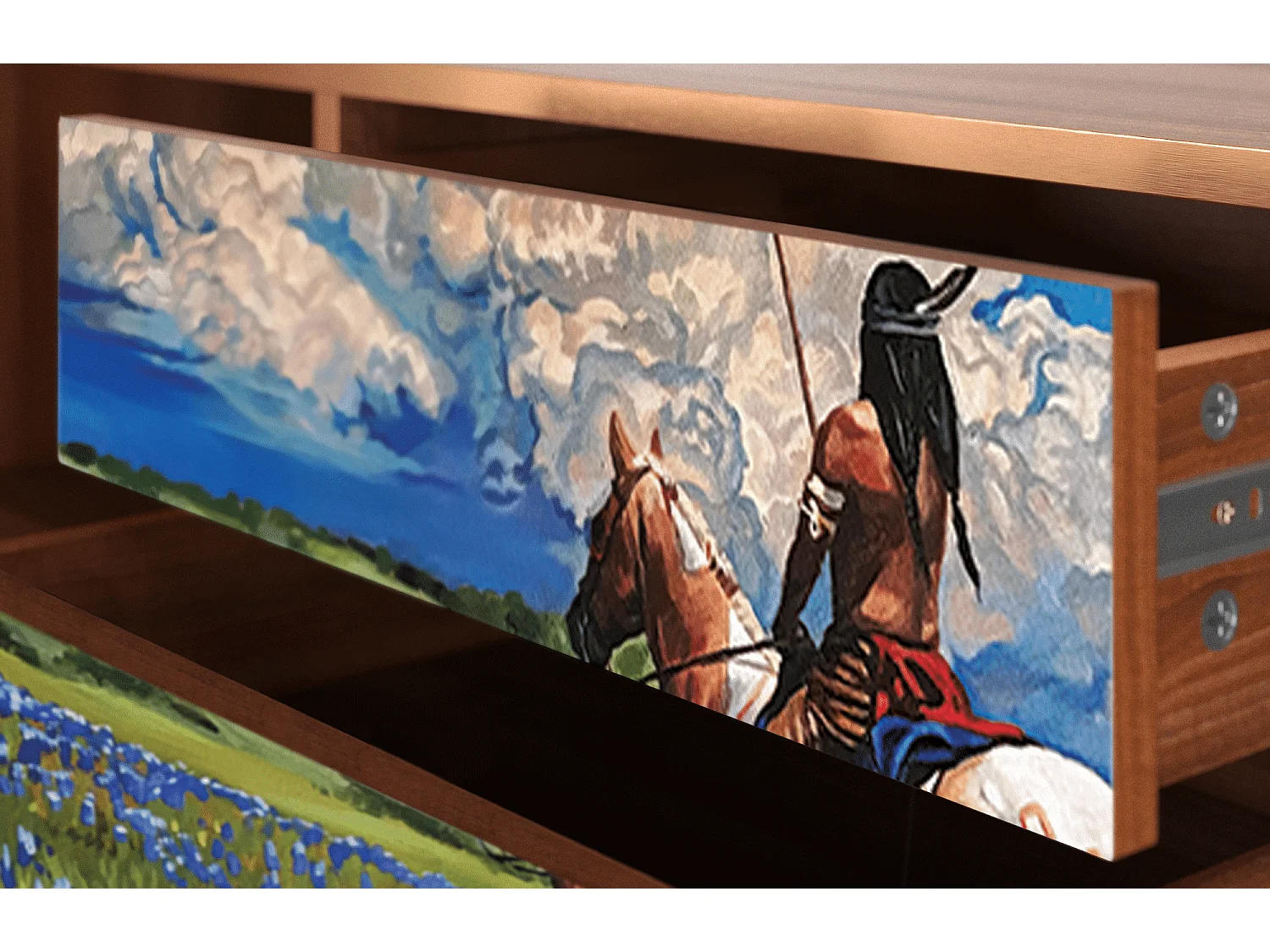 Meuble TV - 170х59х48 cm - T4 - Thunderheads by Dean, Noyer