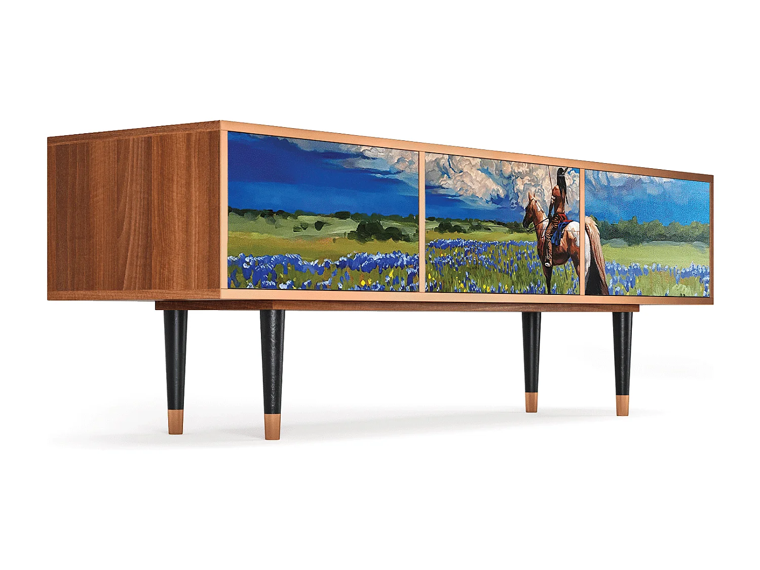 Meuble TV - 170х59х48 cm - T4 - Thunderheads by Dean, Noyer