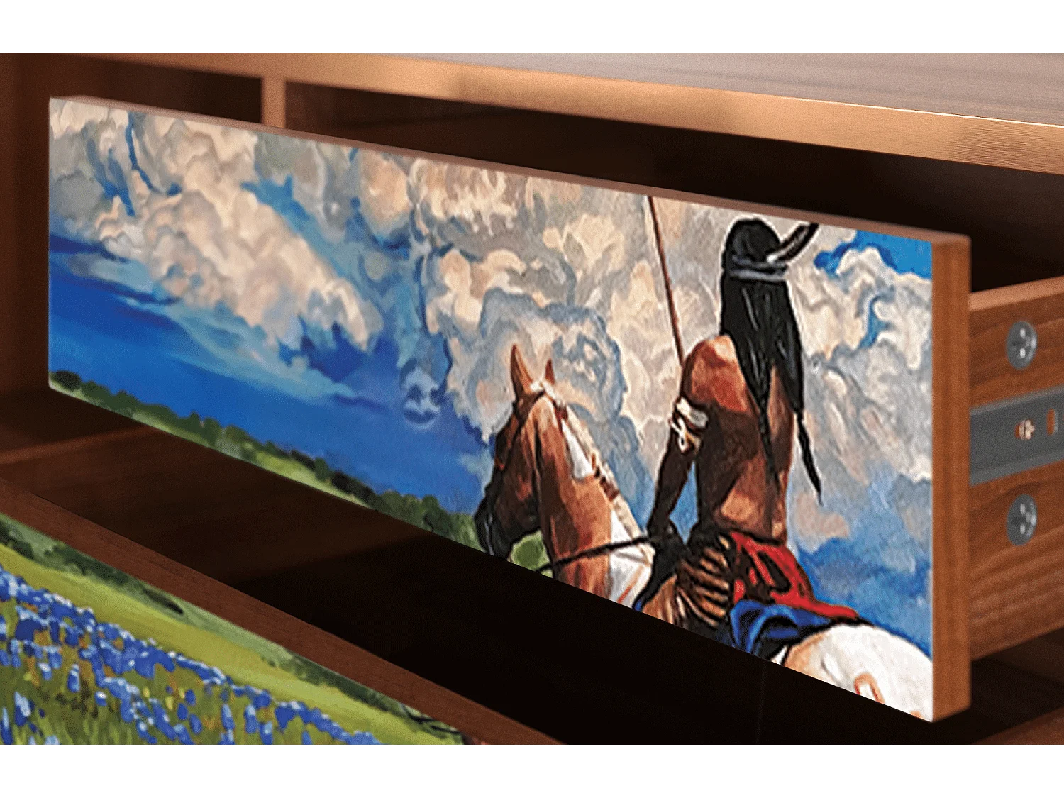 Meuble TV - 170х59х48 cm - T4 - Thunderheads by Dean, Noyer