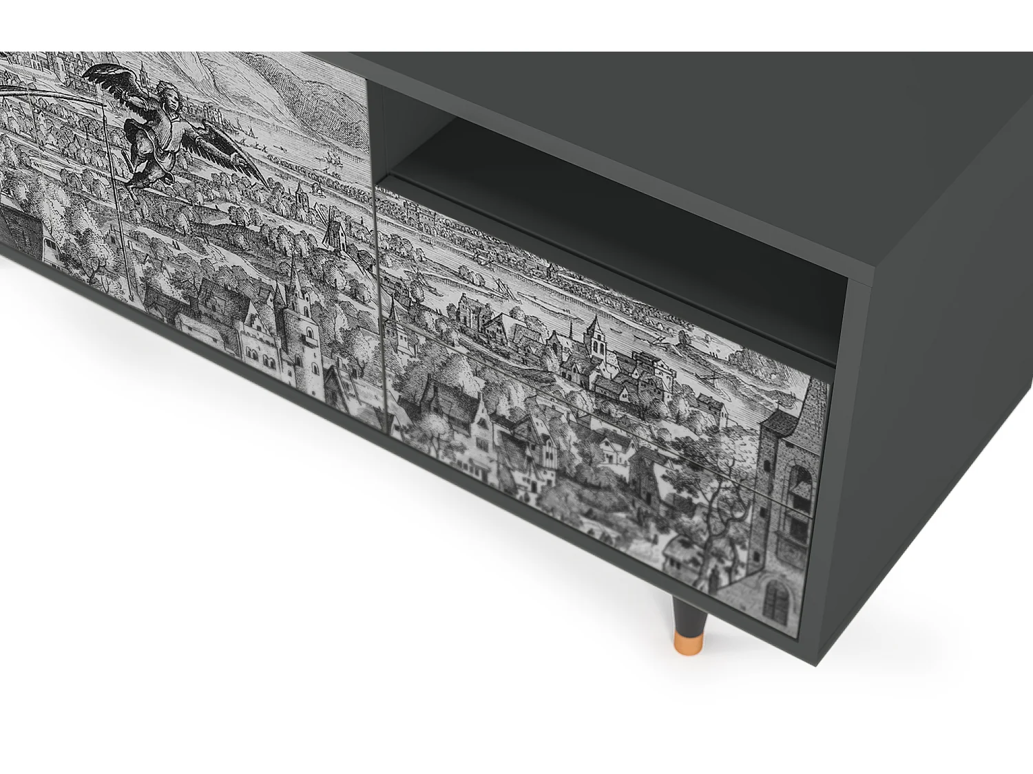 Mueble de TV - 125х56х41 cm - T7 - Departure, Antracita