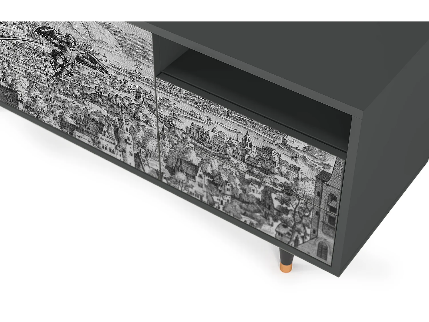 Mueble de TV - 125х56х41 cm - T7 - Departure, Antracite