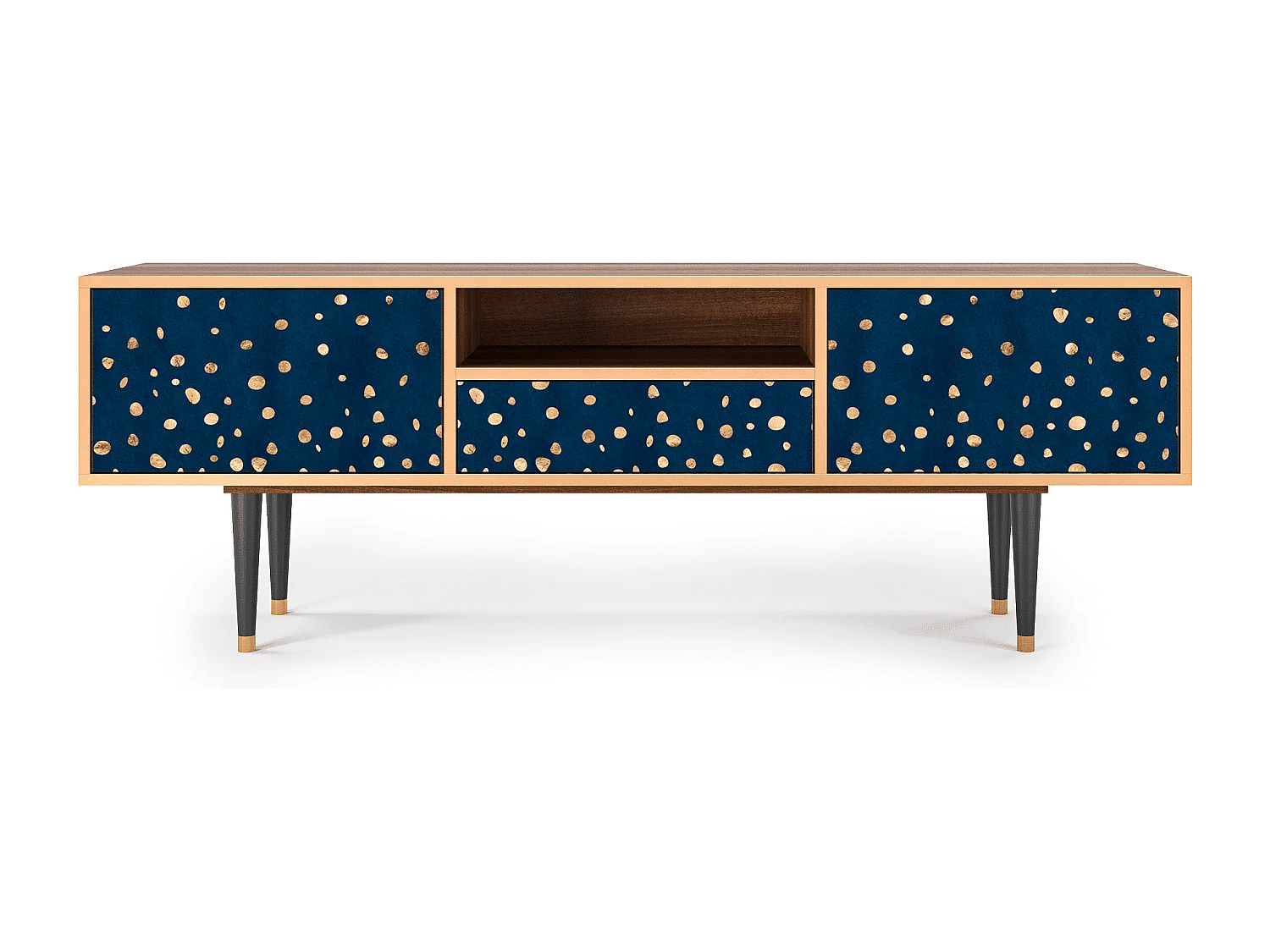 Meuble TV - 170х59х41 cm - T6 - Night Skies, Noyer